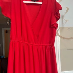 Lulus Red wrap dress - never worn or washed